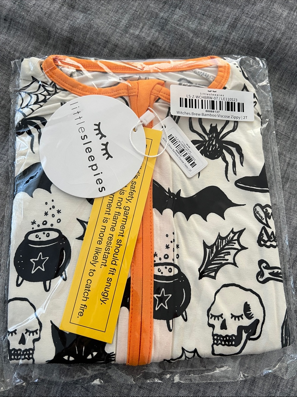 Little Sleepies Halloween Zippy
